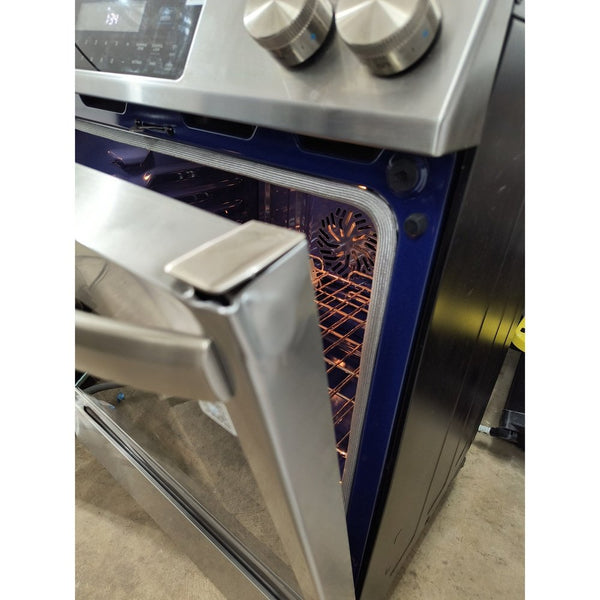 New Midea Glass Top SelfClean Slidein Electric Range (Stainless Steel