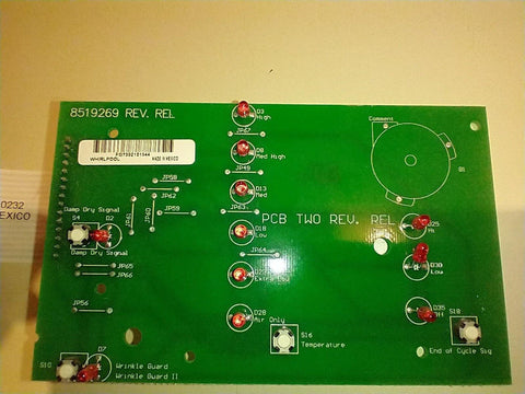 Dryer Control Board (PCB 2) 8519269 - Inland Appliance