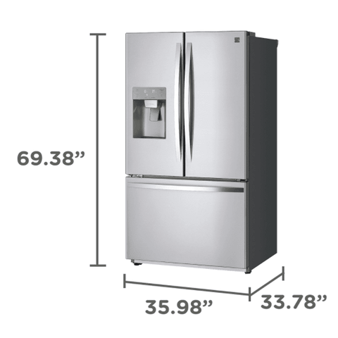 Kenmore French Door Stainless Refrigerator 73035 - Inland Appliance
