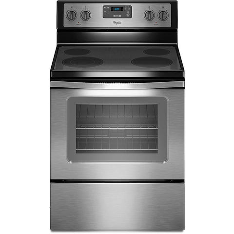 Whirlpool Glass Top Stainless Electric Range WFE320M0ES