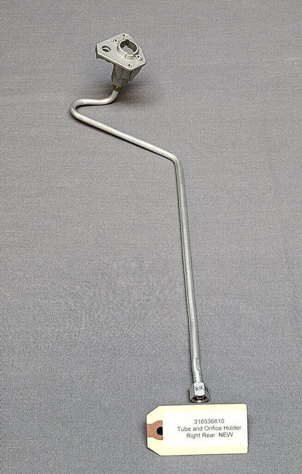 Range Gas Tube, Orifice Holder,  Burner Base 316536610 - Inland Appliance